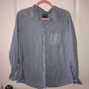 GAP boyfriend fit striped long sleeve
